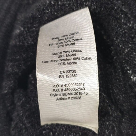 Aritzia Wilfred Diderot Sweater Cocoon Open Cardigan Space Dye Heather Black S - Picture 13 of 14